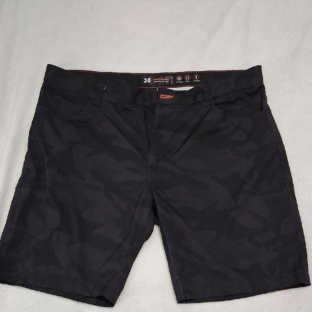 Hawke & Co Black Camouflage Flat Front Shorts